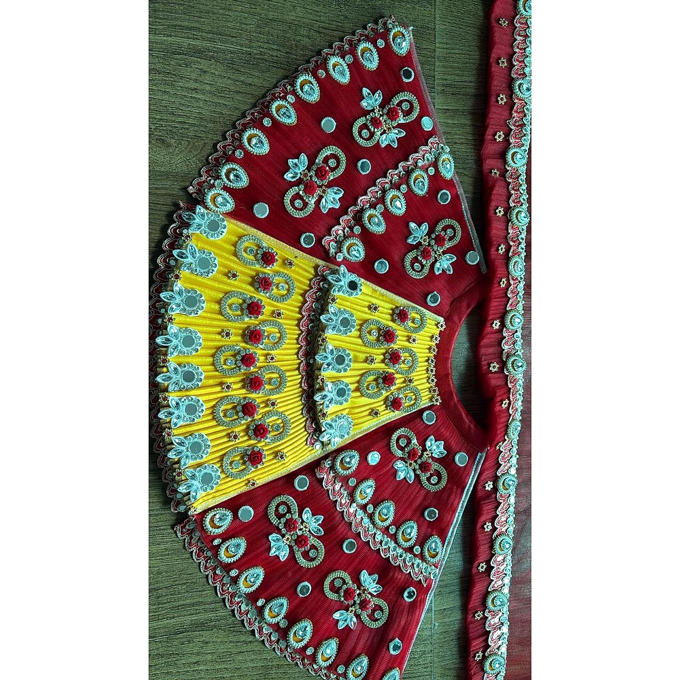 Carved Wooden Jhula for Laddu Gopal for Laddu Gopal, photograph 1